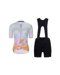 RIVANELLE Kolesarski dres kratek rokav in kratke hlače - SPIRIT  - večbarvno/črna/siva