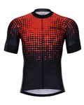 HOLOKOLO Kolesarski dres s kratkimi rokavi - FROSTED - rdeča/črna