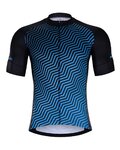 HOLOKOLO Kolesarski dres s kratkimi rokavi - DAYBREAK - črna/modra