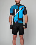 HOLOKOLO Kolesarski dres kratek rokav in kratke hlače - TRACE - modra/črna