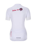 HOLOKOLO Kolesarski dres s kratkimi rokavi - CASSIS LADY - bela