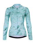 HOLOKOLO Kolesarski dres z dolgimi rokavi poletni - BLOSSOM LADY SMR - svetlo zelena