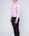 HOLOKOLO Kolesarski dres z dolgimi rokavi poletni - BLOSSOM LADY SMR - rožnata
