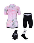 HOLOKOLO Kolesarski mega set - BLOSSOM LADY - rožnata/črna