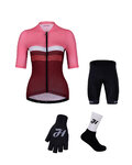 HOLOKOLO Kolesarski mega set - SPORTY LADY - bela/rožnata/bordo/črna