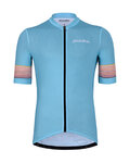 HOLOKOLO Kolesarski dres s kratkimi rokavi - RAINBOW - svetlo modra
