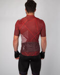 HOLOKOLO Kolesarski dres s kratkimi rokavi - SPARKLE - rdeča