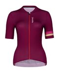 HOLOKOLO Kolesarski dres s kratkimi rokavi - HAPPY ELITE LADY - bordo