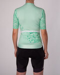 HOLOKOLO Kolesarski dres kratek rokav in kratke hlače - FRESH ELITE LADY - zelena/črna
