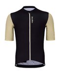 HOLOKOLO Kolesarski dres kratek rokav in kratke hlače - RELIABLE ELITE - bež/črna