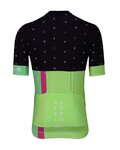 HOLOKOLO Kolesarski dres kratek rokav in kratke hlače - OPTIMISTIC ELITE - črna/zelena