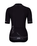 HOLOKOLO Kolesarski dres kratek rokav in kratke hlače - PLAYFUL ELITE LADY - črna