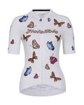 HOLOKOLO Kolesarski dres s kratkimi rokavi - CHEERFUL ELITE LADY - večbarvno/bela