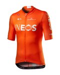 CASTELLI Kolesarski dres s kratkimi rokavi - INEOS 2020 - oranžna