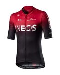 CASTELLI Kolesarski dres s kratkimi rokavi - INEOS 2020 - rdeča/črna
