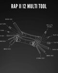 LEZYNE Kolesarsko orodje - RAP II 12 - črna