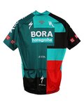 LE COL Kolesarski dres s kratkimi rokavi - BORA HANSGROHE 2022 - zelena/siva