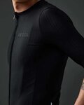 LE COL Kolesarski dres s kratkimi rokavi - PRO AERO - črna