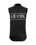 LE COL Kolesarski brezrokavnik - SPORT LOGO GILET - bela/črna