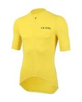 LE COL Kolesarski dres s kratkimi rokavi - HORS CATEGORIE II - rumena
