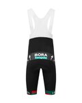 LE COL Kolesarske kratke hlače z naramnicami - BORA HANSGROHE 2023 REPLICA SPORT - črna
