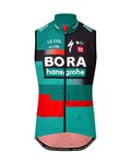 LE COL Kolesarski brezrokavnik - BORA HANSGROHE 2023 REPLICA SPORT - zelena/črna/rdeča