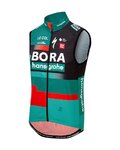 LE COL Kolesarski brezrokavnik - BORA HANSGROHE 2023 REPLICA SPORT - zelena/črna/rdeča