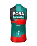 LE COL Kolesarski brezrokavnik - BORA HANSGROHE 2023 REPLICA SPORT - zelena/črna/rdeča