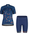 MALOJA Kolesarski dres kratek rokav in kratke hlače - TRECIMEM. - modra