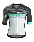 MONTON Kolesarski dres s kratkimi rokavi - JAT III - bela/črna