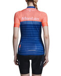 MONTON Kolesarski dres s kratkimi rokavi - PIONEER LADY - modra/oranžna
