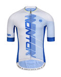 MONTON Kolesarski dres s kratkimi rokavi - FORMULA - modra/bela