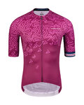 MONTON Kolesarski dres s kratkimi rokavi - UNGO - vijolična