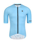 MONTON Kolesarski dres s kratkimi rokavi - FAKIE - svetlo modra