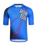 MONTON Kolesarski dres s kratkimi rokavi - BANG MTB - modra