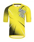 MONTON Kolesarski dres s kratkimi rokavi - BOOM MTB - rumena