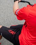 MONTON Kolesarske kratke hlače brez naramnic - POW MTB - črna/rdeča