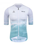 MONTON Kolesarski dres s kratkimi rokavi - BEACH  - modra/bela