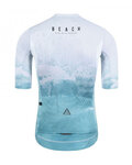 MONTON Kolesarski dres s kratkimi rokavi - BEACH  - modra/bela