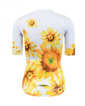 MONTON Kolesarski dres s kratkimi rokavi - SUNFLOWER LADY - bela/rumena