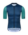 MONTON Kolesarski dres s kratkimi rokavi - CHECHEN - modra/zelena