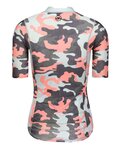MONTON Kolesarski dres s kratkimi rokavi - PRO CAMOUSHIELD LADY - rožnata/zelena/siva