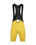 MONTON Kolesarske kratke hlače z naramnicami - SKULL - rumena