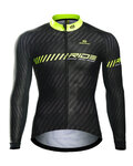 MONTON Kolesarski dres z dolgimi rokavi zimski - SHARP LIGHT WINTER - rumena/črna