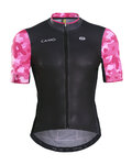 MONTON Kolesarski dres s kratkimi rokavi - CAMO DISGUISER - rožnata/črna