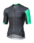 MONTON Kolesarski dres s kratkimi rokavi - EAGOL - črna/zelena