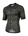 MONTON Kolesarski dres s kratkimi rokavi - CALOFLAGE - zelena/črna