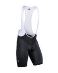 MONTON Kolesarske kratke hlače z naramnicami - MOVEMENT - črna