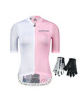 MONTON Kolesarski mega set - BACK SHADOW LADY - bela/rožnata