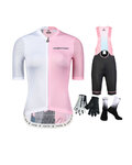 MONTON Kolesarski mega set - BACK SHADOW LADY - črna/bela/rožnata